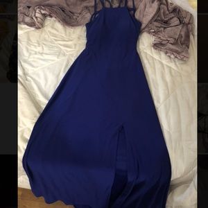 Royal blue prom dress